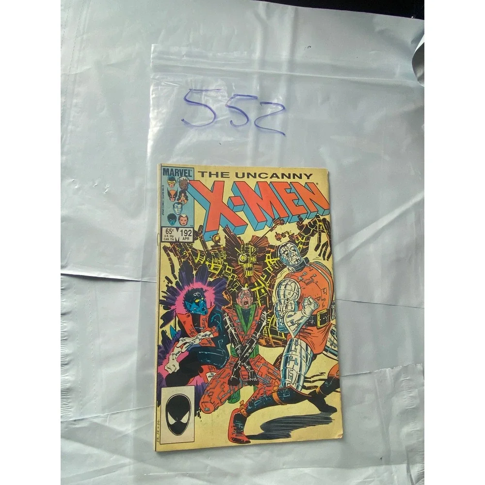The Uncanny X-Men Comic Book Issue 192 Marvel Comics April‎ 1985